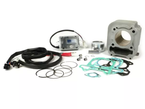 Cilinder -POLINI 171 ccm (CDI in gasklephuis)- Piaggio 4T AC 125/ 150cc 3V ie (Euro 3) -VESPA 125 946 4T ie 3V, VESPA 125 LX 3V ie ->2012, VESPA 125 PRIMAVERA 4T 3V ie (M811M), VESPA 125 S 3V ie ->2012, VESPA 125 SPRINT 4T 3V ie (M813M), VESPA 1