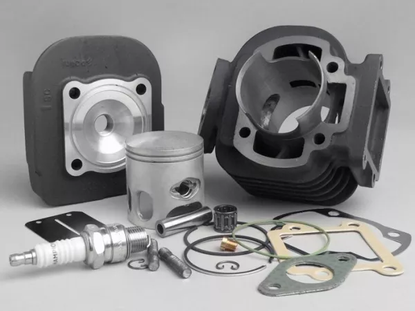 Cilinder -POLINI 70 ccm Corsa- Minarelli AC (verticaal) - BOOSTER, BUMP50, BWS50, SLIDER50, SPY, SR50 (-1994), STUNT, ZUMA50, AMICO