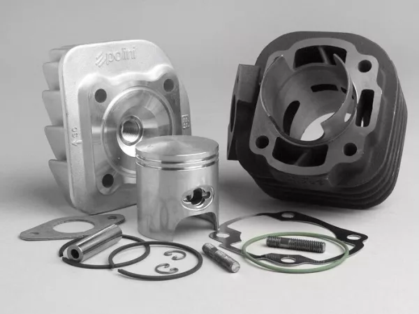 Cilindro -POLINI 70 ccm Sport- Minarelli horizontal AC, CPI Euro 1 - Pasador de pistón de 10mm -