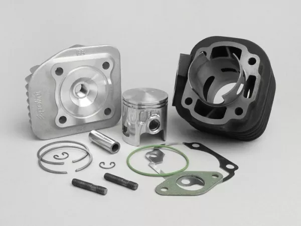 Silinder -POLINI 70 ccm Sport- CPI Euro 2 - pin piston 12mm - (flensa knalpot miring 10°)