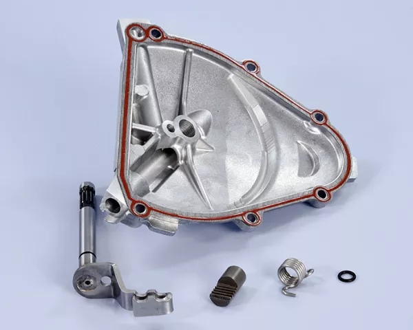 Clutch cover -POLINI, long cranked lever- Vespa PK XL2 - also suitable for Vespa V50, PV, ET3, PK XL, ETS (tension retaining plate 7674959 is required)