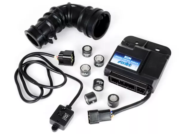CDI -POLINI ECM- Piaggio 50 ccm 4-takt (3-kleppen) - Vespa Primavera 50 3V iGet (Euro4) (CA03M), Sprint 50 iGet (Euro4) (CA01M), Piaggio Liberty 50 iGet (Euro4) (CA11M), Zip 50 IGET (CA21M)