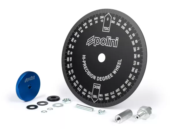 Disque gradué en degré -POLINI- aluminium - noir
