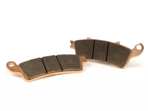 Plaquettes de frein -POLINI fritté 115x41,1mm- HONDA Foresight FES 250cc (1997-2001) (av.), FES Foresight DD 250cc (2000) (av.), Forza, Reflex FES 250cc (2000-2004) (av.), Silver Wing FJS 600cc (2001-2006) (av.), Silver Wing FJS 600cc ABS (2003) (av.), Pa