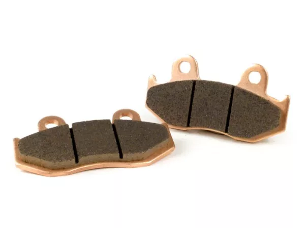 Plaquettes de frein -POLINI fritté 81,8x42,3mm- SUZUKI Burgman AN 250 1998-2006, Burgman AN 400 1999-2006, Sixteen 125/150 2008-2012,HONDA 4 Wheels TRX R 250cc 1987-1989, YAMAHA 4 Wheels YFZ S IZQ. 450cc 2006
