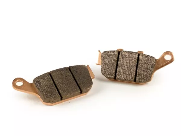 Brake pads -POLINI Sintered 86.0x40.0mm- Honda Foresight 250 (1999), Honda Pantheon 125I, Honda Pantheon 150I, Honda Peugeot SV 250 (Honda)