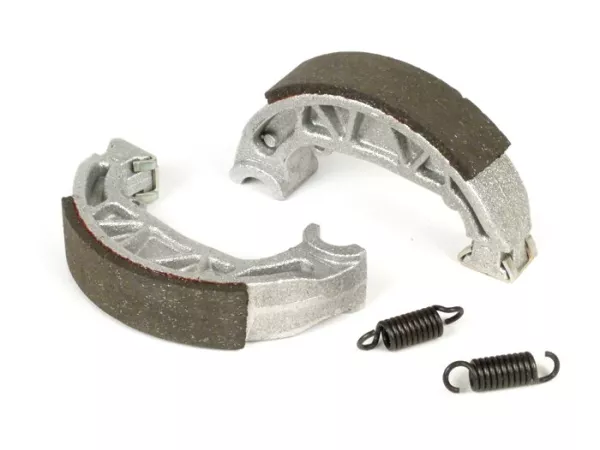 Brake shoes rear -POLINI Ø=100x20mm, without slot in the anchor pin- PIAGGIO TPH 50, NRG MC2 50, NRG 50, NTT 50, Sfera 50 RST, Sfera 80, Zip 50, GILERA Storm 50, Easy Moving 50