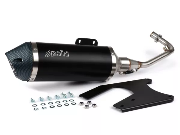 Knalpot -POLINI Grinta- Vespa Primavera 125 yaitu 3V (MA11M), Vespa Sprint 125 yaitu 3V (MA13M), Vespa Primavera 150 yaitu 3V (MA14M), Vespa Sprint 150 yaitu 3V (MA14M)