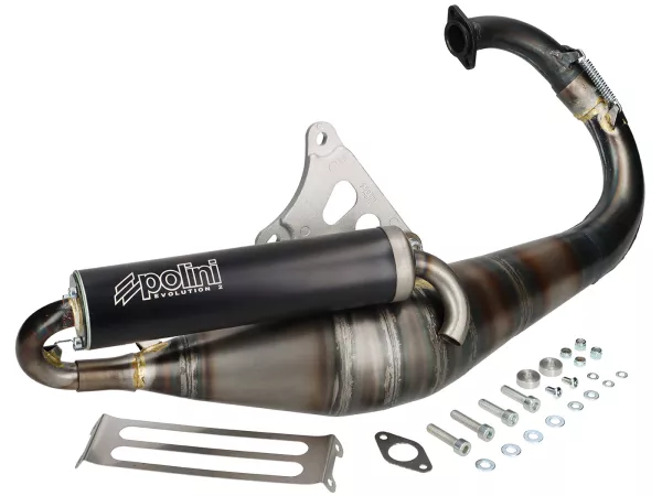 Exhaust -POLINI Evolution- Minarelli 50cc AC (vertical cylinder) - BOOSTER, BUMP50, BWS50, SLIDER50, SPY, SR50 (-1994), STUNT, ZUMA50, AMICO
