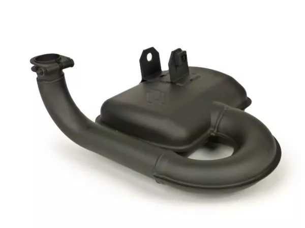 Exhaust -POLINI ORIGINAL ROAD BOX- Vespa PX80, PX125, PX150 - 166cc, 177cc