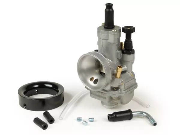 Carburateur -POLINI EVOLUTION- CP 24mm AW=Ø28,5mm - incl. inlaattrechter (AW=Ø60mm)