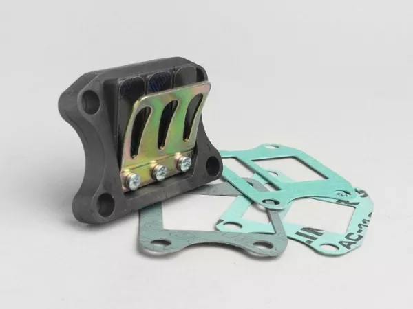 Bloque de diafragma -POLINI Evolution- Peugeot 50 cc (vertical) - SPEEDFIGHT1 50 cc LC, SPEEDFIGHT2 50 cc LC, XFIGHT 50, SPEEDFIGHT1 50 cc AC, SPEEDFIGHT2 50 cc AC, TKR50, TREKKER50, VIVACITY50, ELYSEO50, SQUAB50, SV50, ZENITH50, BUXY50, ELYSTAR50, LOOXOR