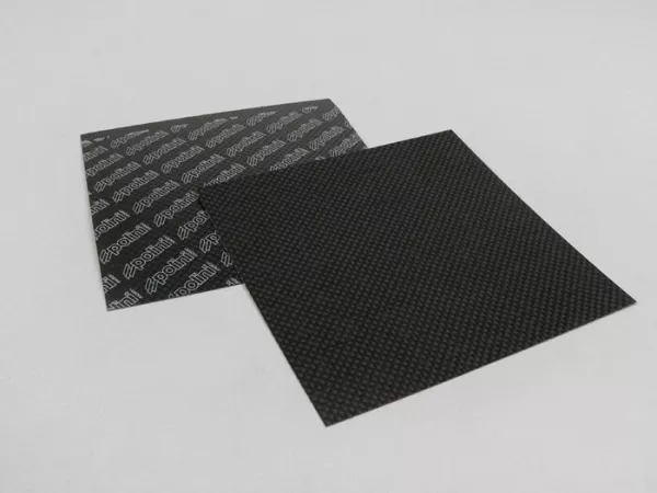 Materiaal membraanplaat -POLINI- 110x110mm Koolstof - 0,33mm