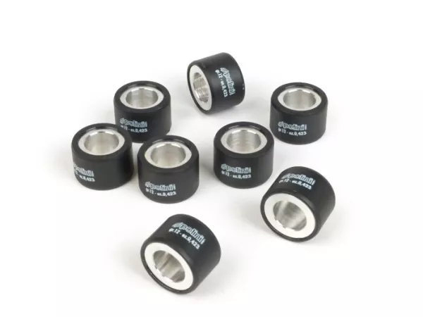 Jeu galets -POLINI 25x17mm- 8 unités - 14g (Master 500cc avec variateur Polini)