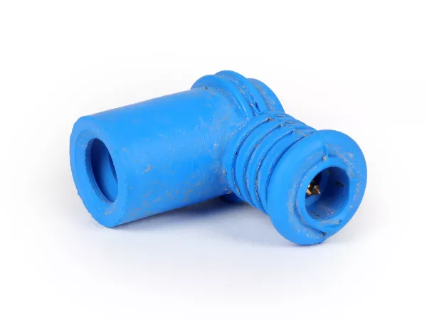 Bougiedop -POLINI- silicone, kort - blauw