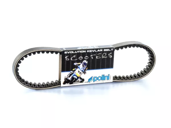 V-belt -POLINI Aramid Evolution (744x19,4mm)- Piaggio 50cc short casing