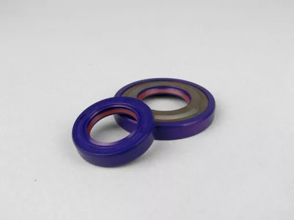 Oil seal set for crankshaft -POLINI PTFE/FKM, 20mm cone- Vespa PK XL