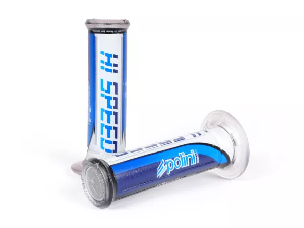 Set handvatten -POLINI- HI-SPEED - Ø=22/24mm - wit/blauw