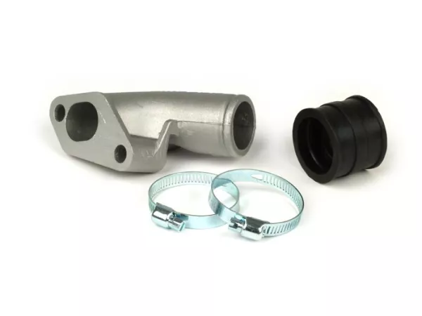 Inloppsgrenrör -PINASCO roterande ventil- Vespa PX80, PX125, PX150, PX200, Sprint, Vespa Rally180, Rally200 - AW=Ø34mm (förgasare Ø28-30mm - PHBH, VHSH, PWK28, TMX30, Smartcarb 26-28)