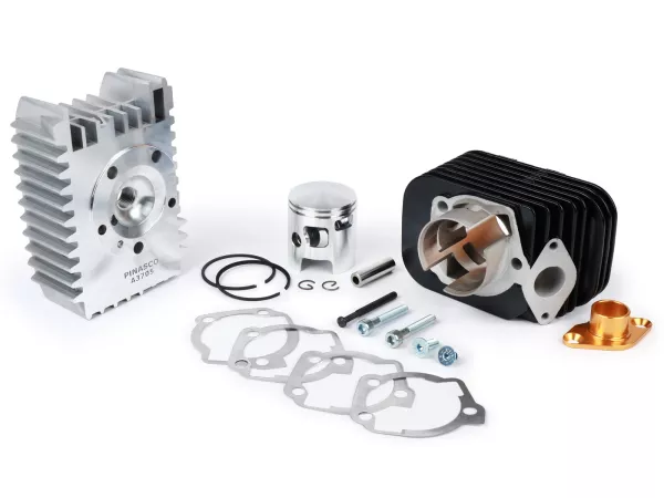 Zylinder -PINASCO Aluminium 72 ccm Evoten BOOSTER  Ø46mm- Piaggio Ciao, Bravo, Boxer (Kolbenbolzen = Ø 10mm)