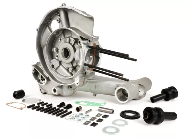 Cárter motor -PINASCO Master 2.0, válvula rotativa - Vespa PX200 Elestart - se requiere cigüeñal con carrillera de válvula rotativa ancha (PN25080886 / PN25080827)