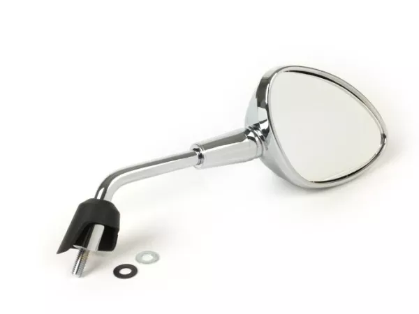 Mirror -MOTO NOSTRA Shorty- Vespa GTS 125-300 HPE (2019-2022), Vespa Sprint 50-150, Vespa Primavera 50-150 - chrome - rhs