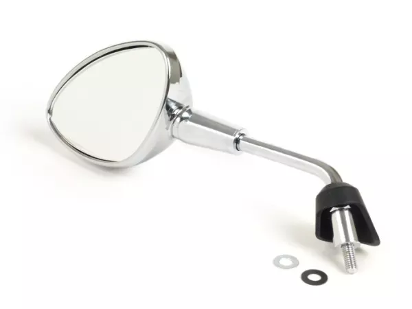 Mirror -MOTO NOSTRA Shorty- Vespa GTS 125-300 HPE (2019-2022), Vespa Sprint 50-150, Vespa Primavera 50-150 - chrome - lhs