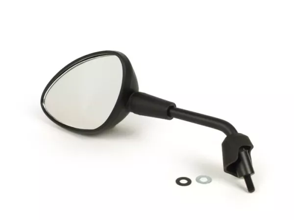 Spiegel -MOTO NOSTRA Shorty- Vespa GTS 125-300 HPE (2019-2022), Vespa Sprint 50-150, Vespa Primavera 50-150 - matzwart - links