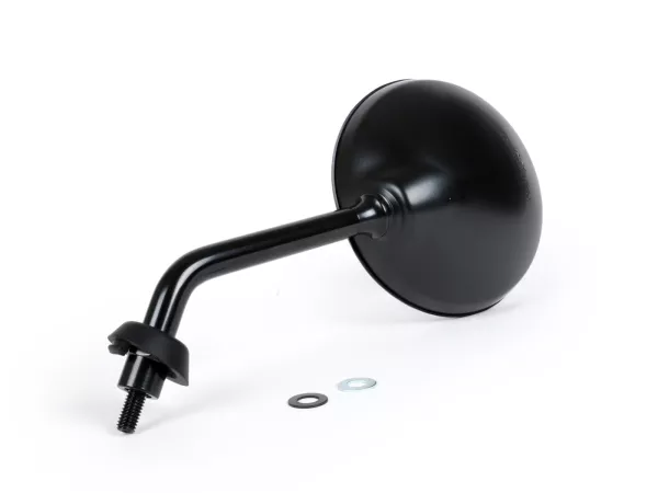 Cermin -MOTO NOSTRA Shorty- Vespa GTS 125-250-300, GTL 125 (ZAPM 31101) - dapat digunakan kiri dan kanan - lapisan satin hitam - ulir kanan M8