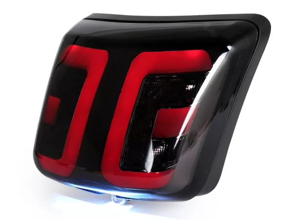 Fanale posteriore oscurato, telaio nero opaco -POWER 1- Vespa GTS 125-300 , GTS Super 125-300 (2014-2017)