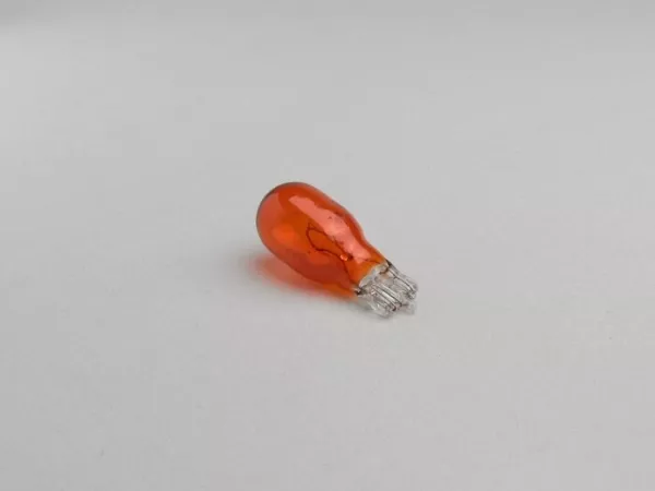 Bombilla -W2.1x9.5d, base de cristal- 12V 16W - Naranja