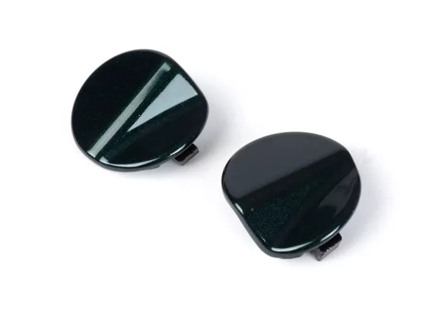 Spiegelgatdekselset -QUELLAGIO, groen metallic (349/A)- Vespa GTS 125 (ZAPMA3700, ZAPMD3200, ZAPMD3201, ZAPMA3100, ZAPMA3200), Vespa GTS 150 (ZAPMA3200, ZAPMA3100), Vespa GTS 300 (ZAPMA3300), Vespa GTS HPE 300 (ZAPMA3600, ZAPMD310), Vespa GTS Su