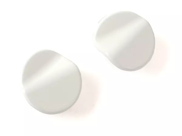 Pair of covers for mirror hole -QUELLAGIO, white (544)- Vespa GTS 125 (ZAPMA3700, ZAPMD3200, ZAPMD3201, ZAPMA3100, ZAPMA3200), Vespa GTS 150 (ZAPMA3200, ZAPMA3100), Vespa GTS 300 (ZAPMA3300), Vespa GTS HPE 300 (ZAPMA3600, ZAPMD310), Vespa GTS Super 125 (Z