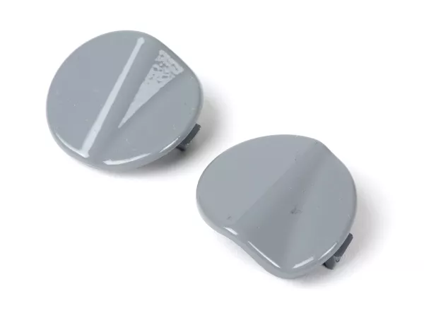 Kit bouchons de couverture trous rétroviseurs -QUELLAGIO, gris (715)- Vespa GTS 125 (ZAPMA3700, ZAPMD3200, ZAPMD3201, ZAPMA3100, ZAPMA3200), Vespa GTS 150 (ZAPMA3200, ZAPMA3100), Vespa GTS 300 (ZAPMA3300), Vespa GTS HPE 300 (ZAPMA3600, ZAPMD310), Vespa GT