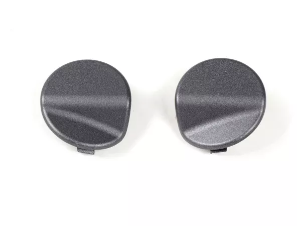 Pair of covers for mirror hole -QUELLAGIO, matt grey (G02)- Vespa GTS 125 (ZAPMA3700, ZAPMD3200, ZAPMD3201, ZAPMA3100, ZAPMA3200), Vespa GTS 150 (ZAPMA3200, ZAPMA3100), Vespa GTS 300 (ZAPMA3300), Vespa GTS HPE 300 (ZAPMA3600, ZAPMD310), Vespa GTS Super 12