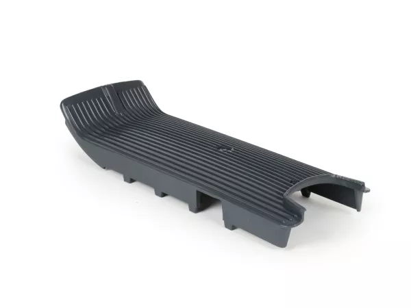 Voetplaat -RMS- PIAGGIO CIAO PX, SC 50cc - kunststof, zwart, geribbeld