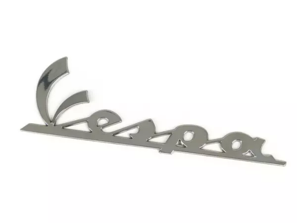 Tapa lateral -RMS- Vespa - Vespa PX, GT125, GT200, Vespa GTL125, GTL200, Vespa GTS125, GTS250, GTS300, Vespa GTV 125-300, Vespa LX50, LX125, LX150, Vespa LXV50, LXV125-150, Vespa S50, S125, S150 - Plata, autoadhesivo (150x50mm)