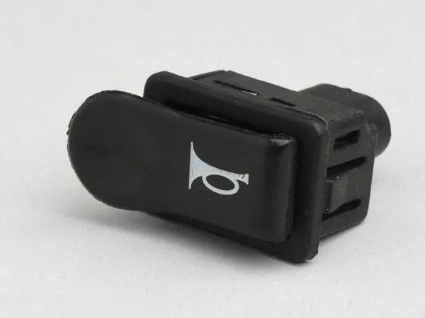 Horn switch -PIAGGIO- Piaggio Free, Hexagon (EXS + EXV), NRG, NRG MC2, NTT, Storm, Quartz, Sfera, SKR, Typhoon (-2005), Zip (-2000), Zip FR, Zip SP (-2000) - black