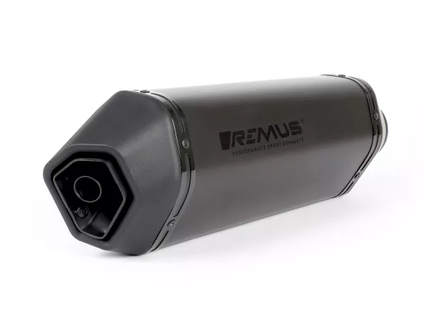 Silencer -REMUS Sport - Vespa GTS Super HPE 300 (Euro 5, ZAPMD3100, ZAPMD3101, ZAPMD3101) - black stainless steel