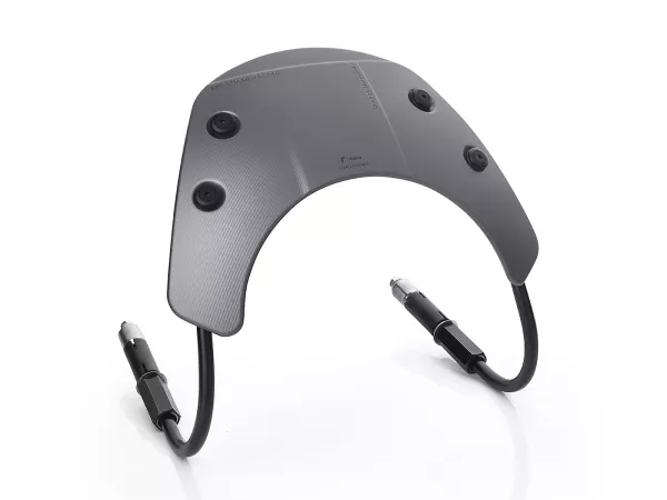 Flyscreen with black brackets -RIZOMA, Aluminium- Vespa GTS 125-300 HPE (2019-2022) cc - grey