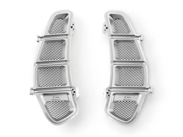 Bagageruimte rooster - ventilatierooster set, zilver -RIZOMA- Vespa GT 250 (ZAPM45102), Vespa GT L 125 (ZAPM31100, ZAPM31101), Vespa GT L 200 (ZAPM31200), Vespa GTS 125 (ZAPM31300, ZAPMA3100, ZAPMA3200), Vespa GTS 150 (ZAPMA3200, ZAPMA3100), Vespa GTS 250