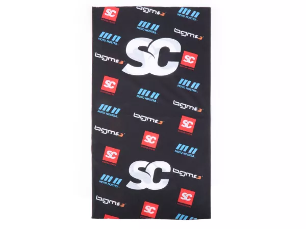 Neckerchief -Tube - Bandana -SC - BGM - MOTO NOSTRA- zwart