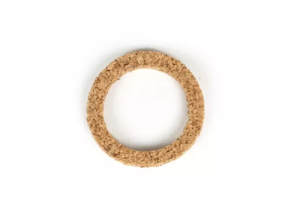 Gasket fuel tap glass -BGM ORIGINAL 26.5x35x4mm- Vespa Wideframe VN, VM, ACMA - cork