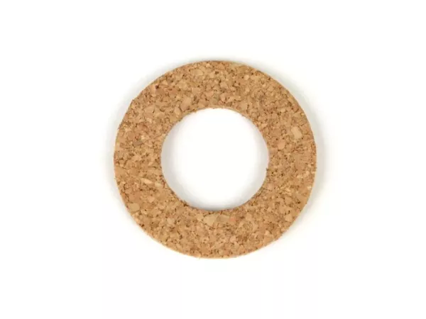 Gasket tangki / keran bensin -BGM ASLI 24x43.5x3mm- Vespa Wideframe VN, VM, ACMA- Gabus