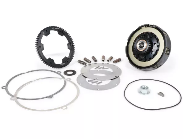 Kopling termasuk transmisi utama -SC, Rangka Lebar, tipe Cosa2/FL- Roda utama BGM Pro 63Z (bergigi lurus) - Vespa 125, VN1T (60001-), VN2T, Vespa 150 VL1T, VL2T, VL3T, VB1T, ACMA 150 GL (1956-1958) - Z23/63 (2,74)