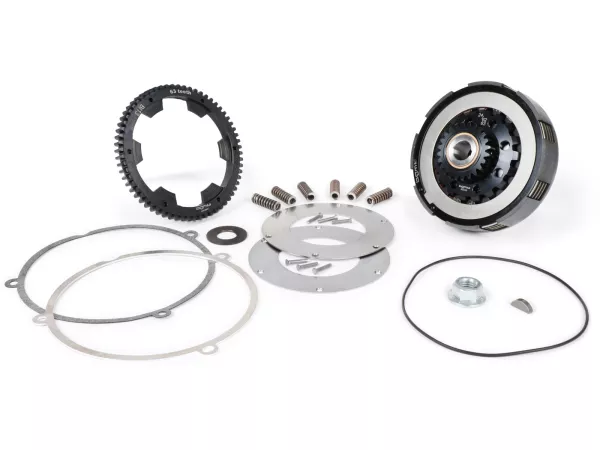 Kopling termasuk transmisi utama -SC, Rangka Lebar, tipe Cosa2/FL- Roda utama BGM Pro 63Z (bergigi lurus) - Vespa 125, VN1T (60001-), VN2T, Vespa 150 VL1T, VL2T, VL3T, VB1T, ACMA 150 GL (1956-1958) - Z24/63 (2,62)