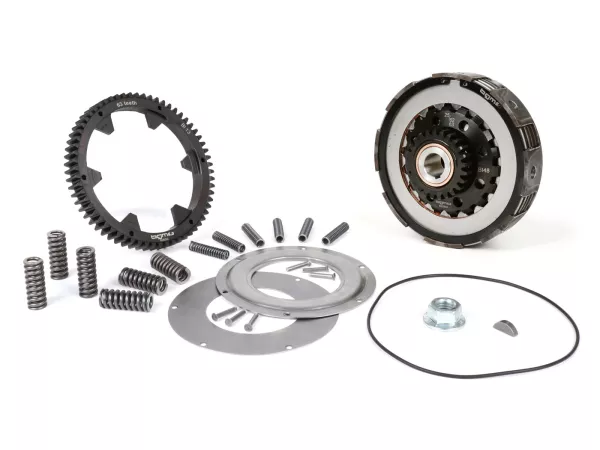 Clutch incl. primary gear -SC, Largeframe, type Cosa2/FL- primary gear BGM Pro 63 tooth (straight)- Vespa PX80-PX200, T5, Cosa, Sprint, Rally, GT125, GTR125, TS125, GL150, Super125 (VNC1, 11001-), Super150  - 25/63 tooth (2.52)