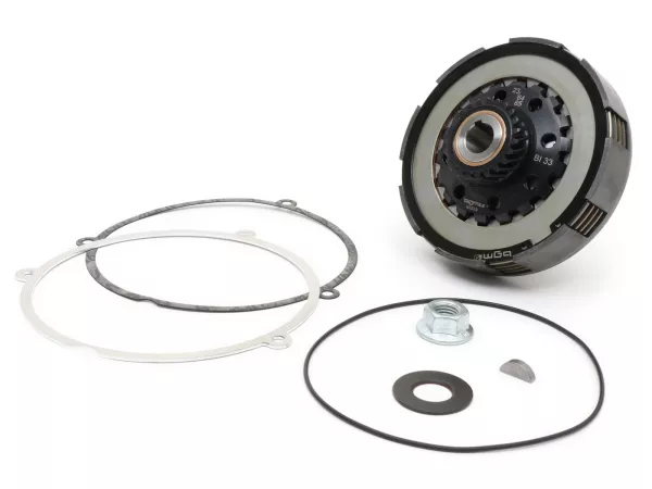 Koppeling -SC, Wideframe, type Cosa2/FL- voor primair wiel Bollag Motos/Stoffi's 64/65Z (schuine vertanding) - Vespa 125, VN1T (60001-), VN2T, Vespa 150 VL1T, VL2T, VL3T, VB1T, ACMA 150 GL (1956-1958) - 23 tanden