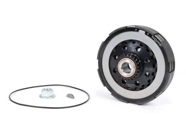 Embrague -SC, Largeframe, tipo Cosa2/FL- para rueda primaria 67/68Z - Vespa PX80, PX125, PX150, T5 125cc, Cosa, Sprint150, Rally180, GT125/GTR125, TS125, GL150, Super125 (VNC1 desde Nr11001), Super150 - 23 dientes