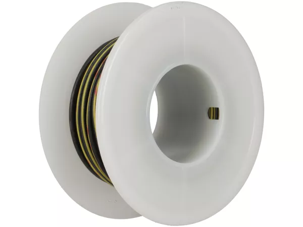 Elektrische kabel -UNIVERSAL 0,85mm²- 10m - Zwart/Geel